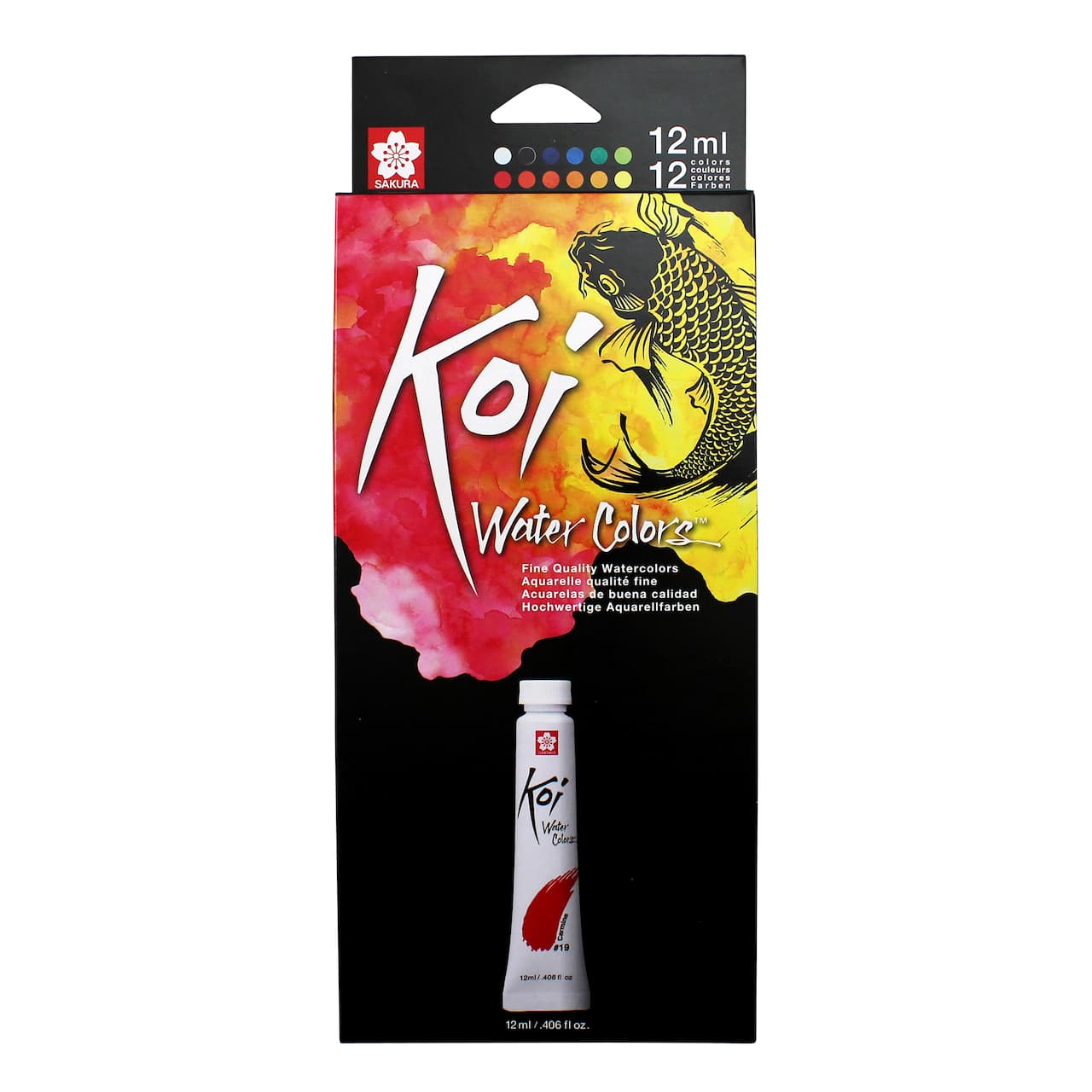 Koi Water Colors™ 12 Color Fine Quality Watercolors